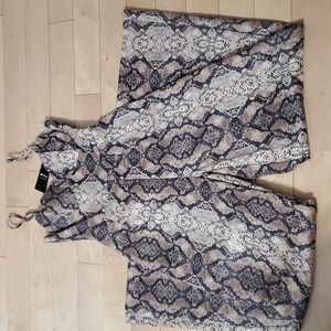 Snake print jumpsuit